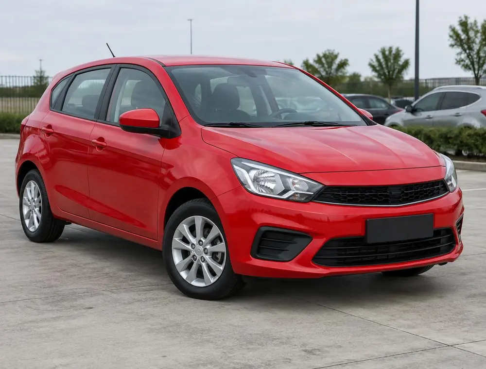 Foto ilustrativa de un auto compacto, no corresponde a la unidad Chevrolet Aveo